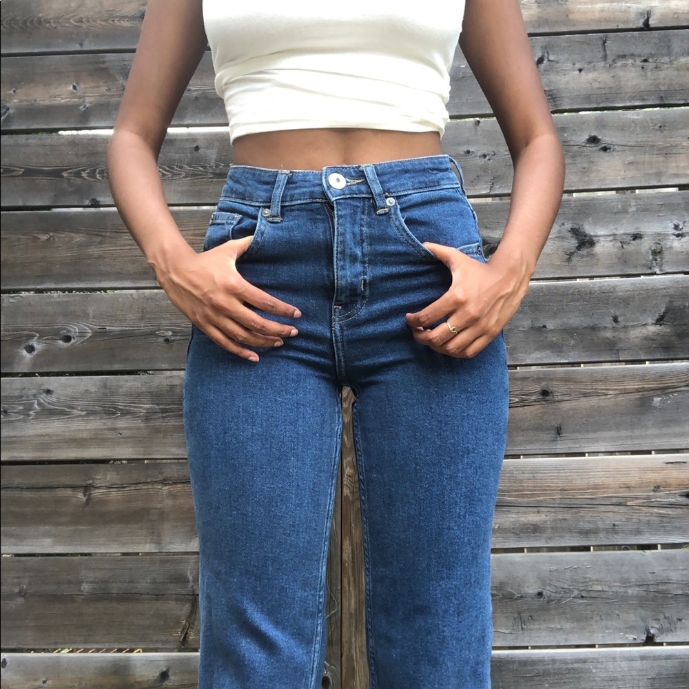 H&M cropped straight jeans